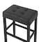 Alaterre Furniture Madison Backless Bar Height Stool Black Finish with Black PU AVMA22P0 - alternate 6